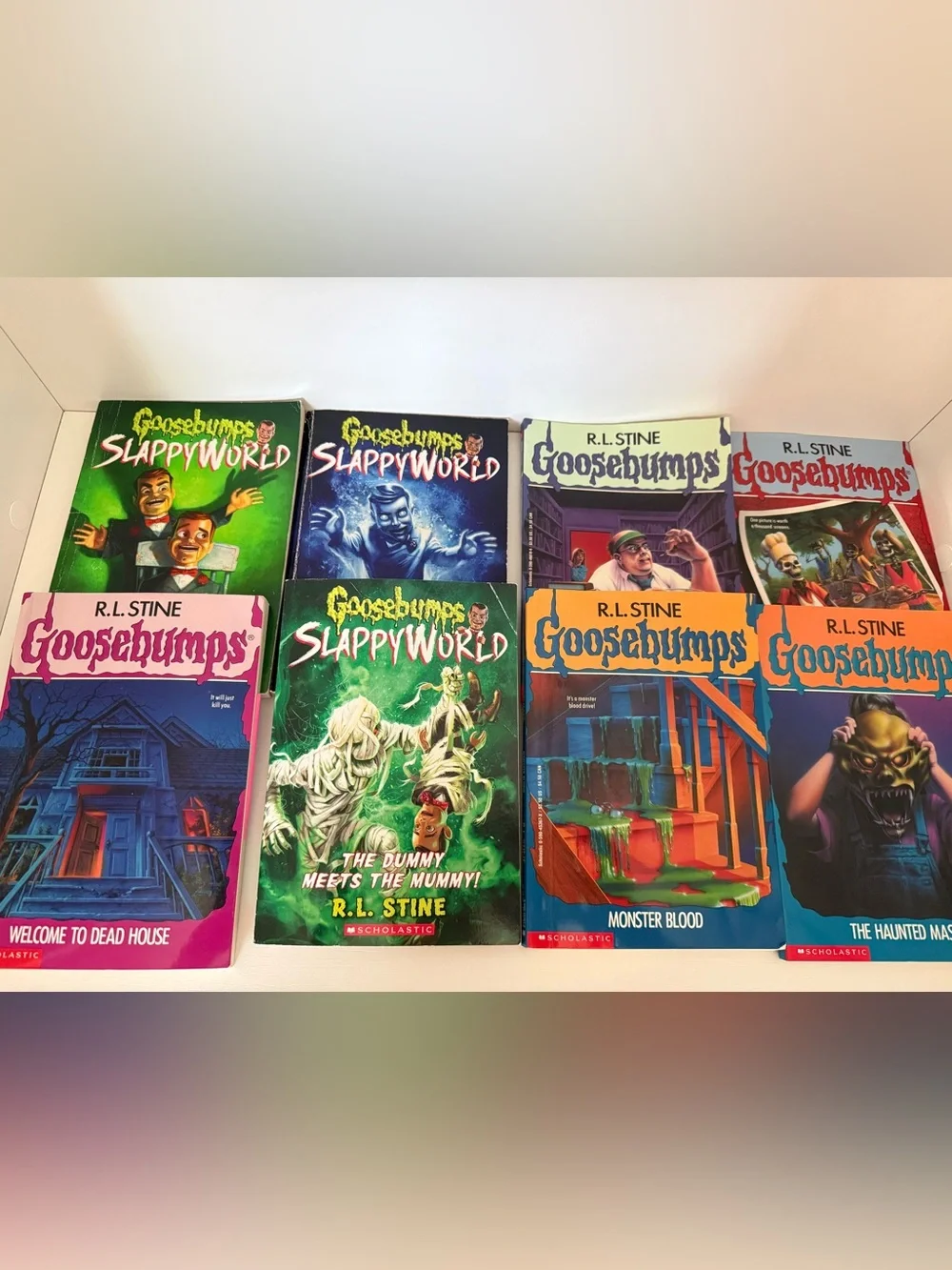 Scholastic Goosebumps Book Lot – Teal, Purple, Green, Yellow Covers